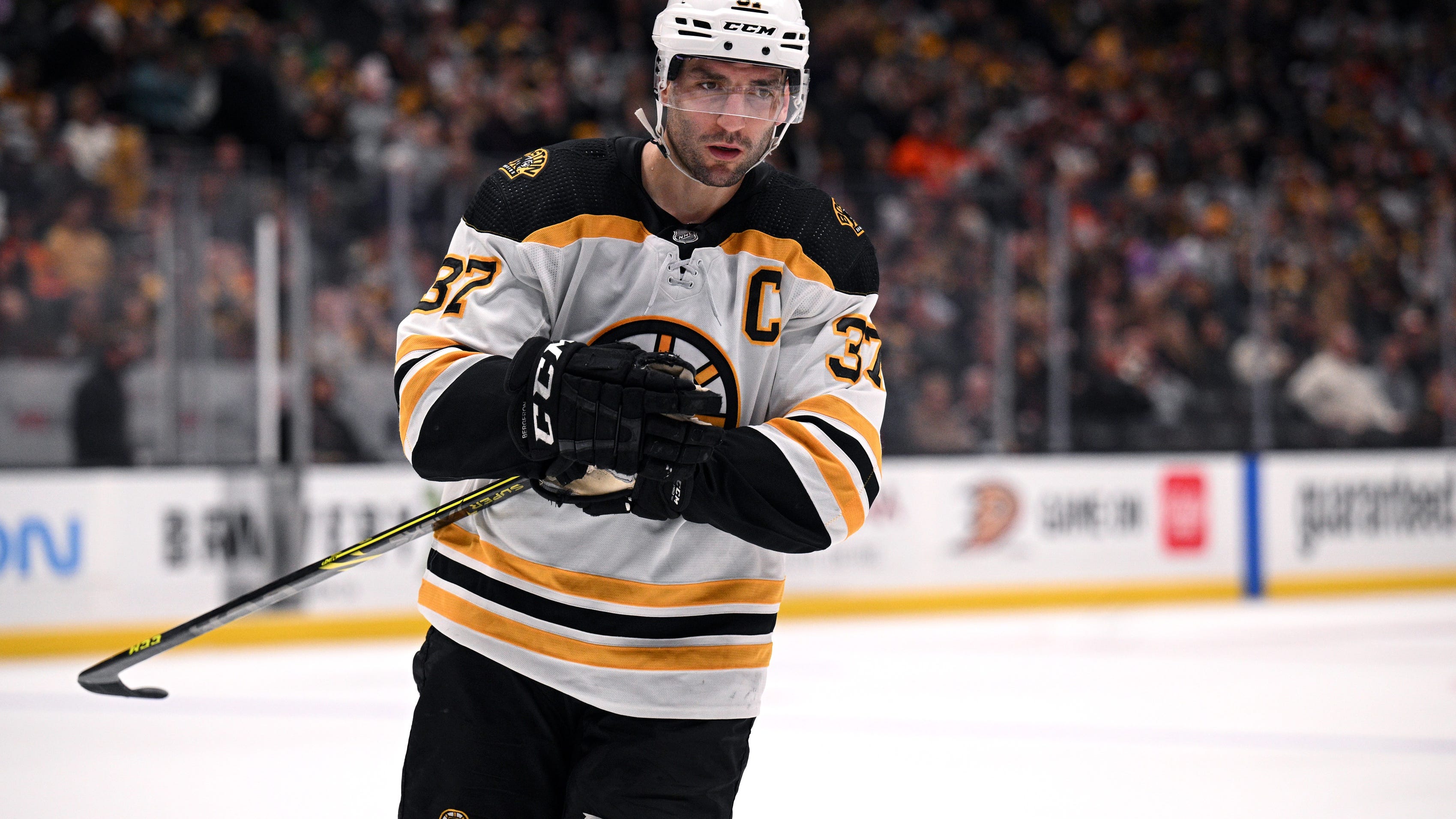 Patrice Bergeron confirms he had elbow surgery, still hasn’t decided on future