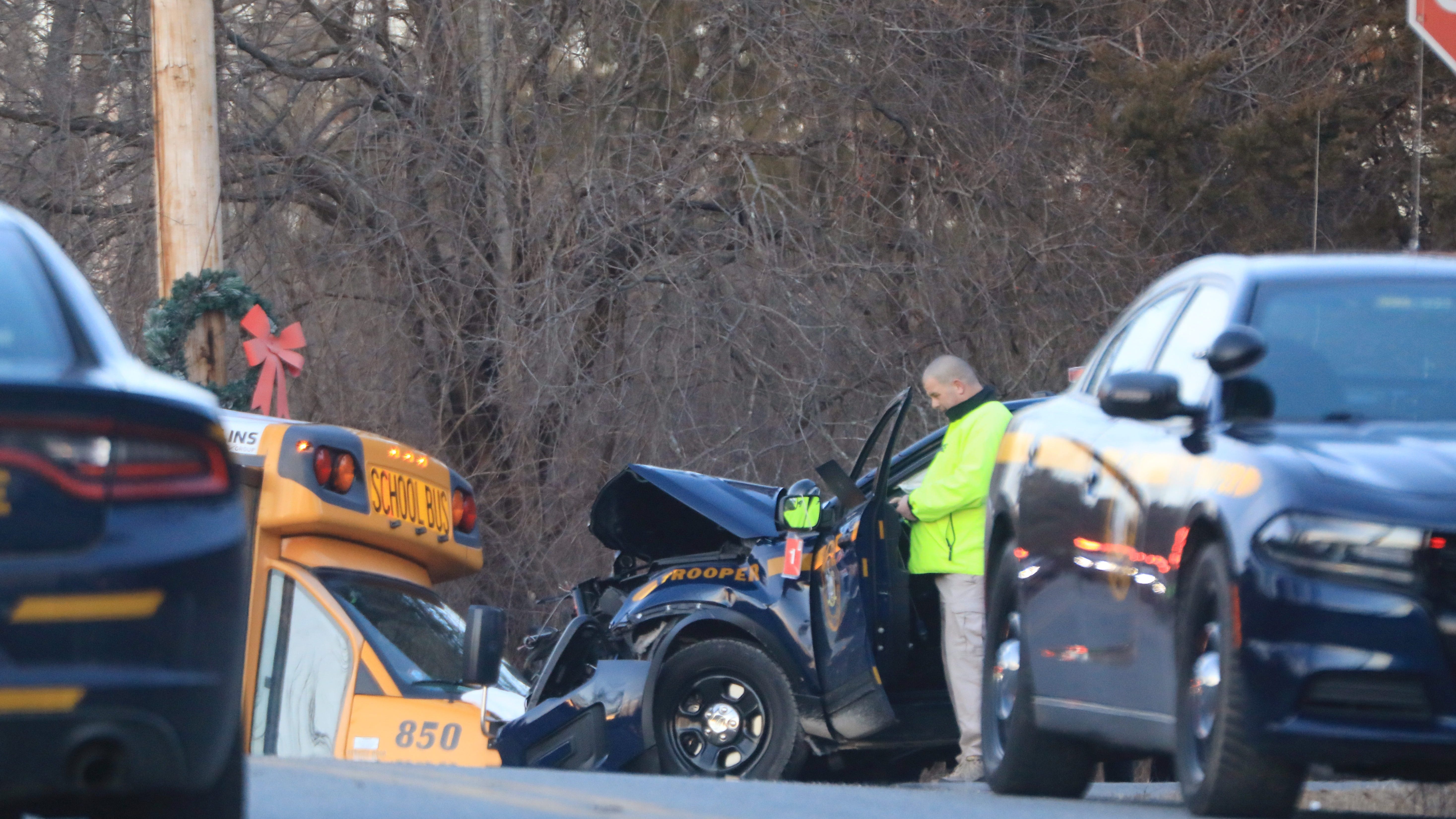 NY AG investigating school bus crash with police car that killed 1