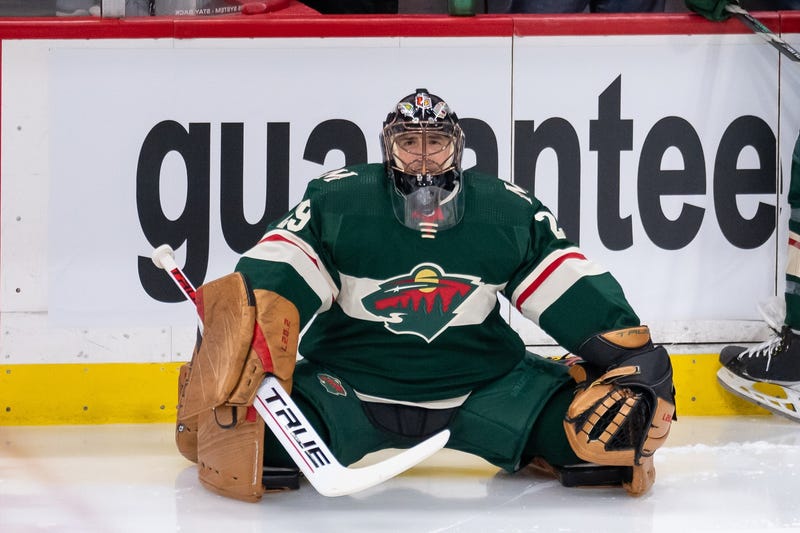 Marc-Andre Fleury stretching