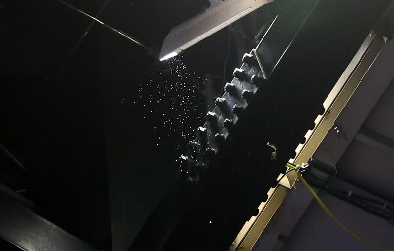 ; A leak from the ceiling causes a delay of the start of the game between the Dallas Mavericks and Minnesota Timberwolves