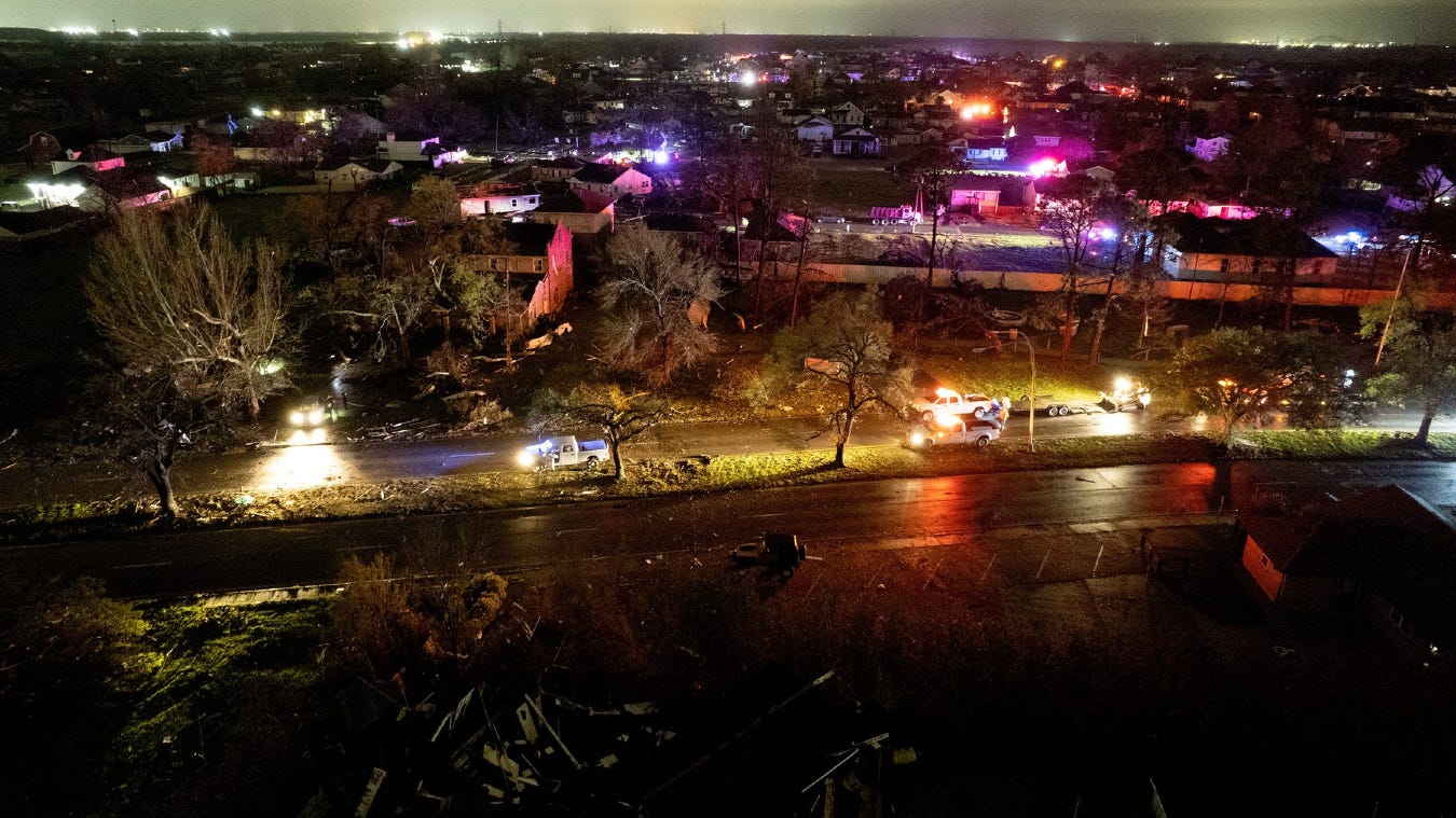 WATCH: Moment tornado touches down in New Orleans