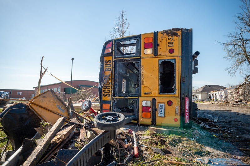 Tornado damage in Arabi