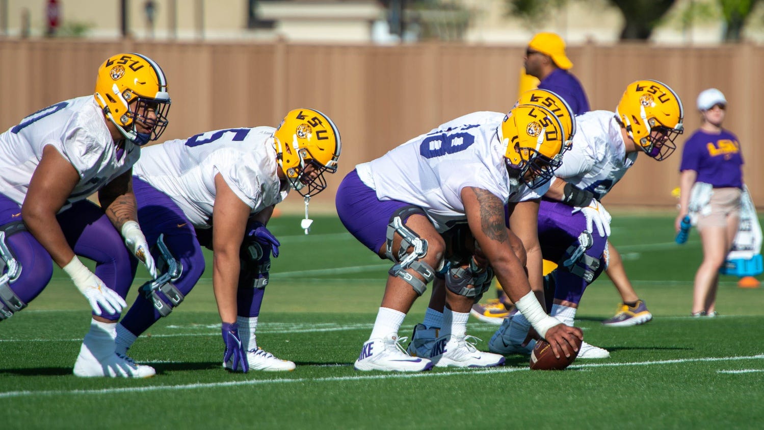 LSU has chosen a starting QB, Brian Kelly says, but it's a secret for now