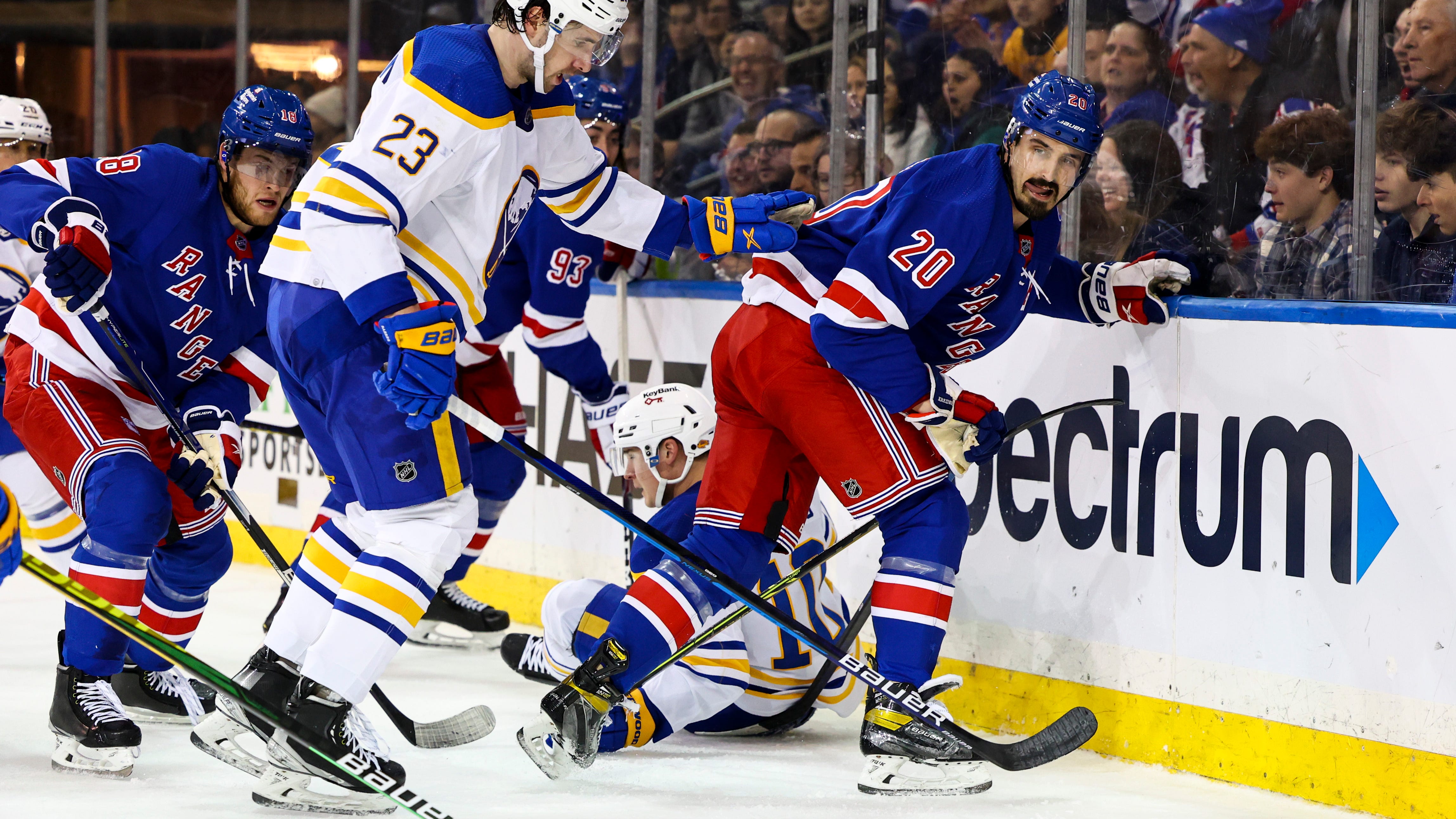 Sabres felled by Rangers in overtime