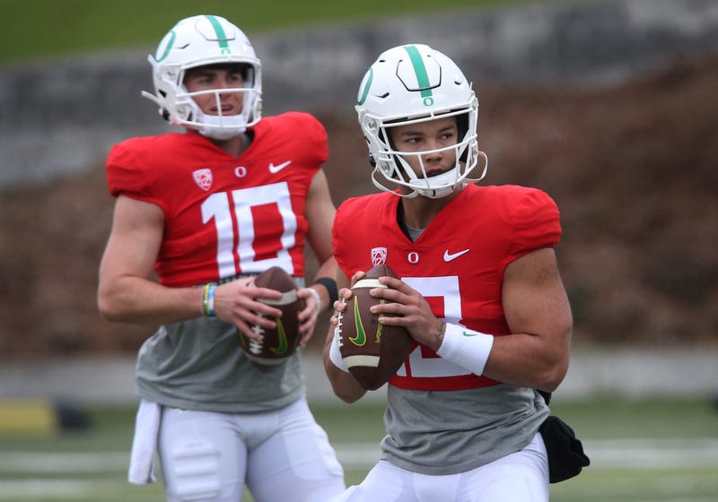 Oregon Ducks Football Ty Thompson Bo Nix