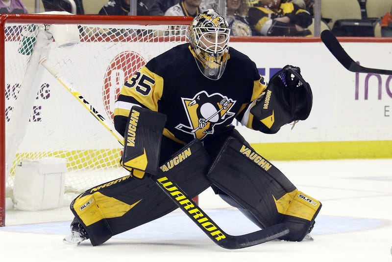 Tristan Jarry in net