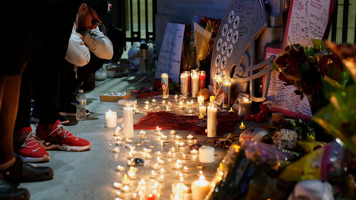 Haskins' widow releases statement, announces public service