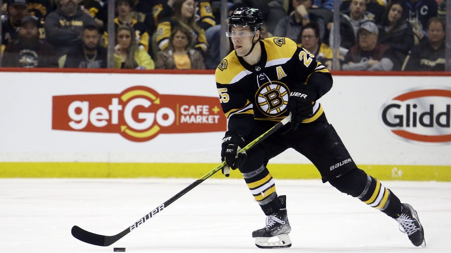 Jim Montgomery believes Brandon Carlo has ‘a lot more’ to give offensively