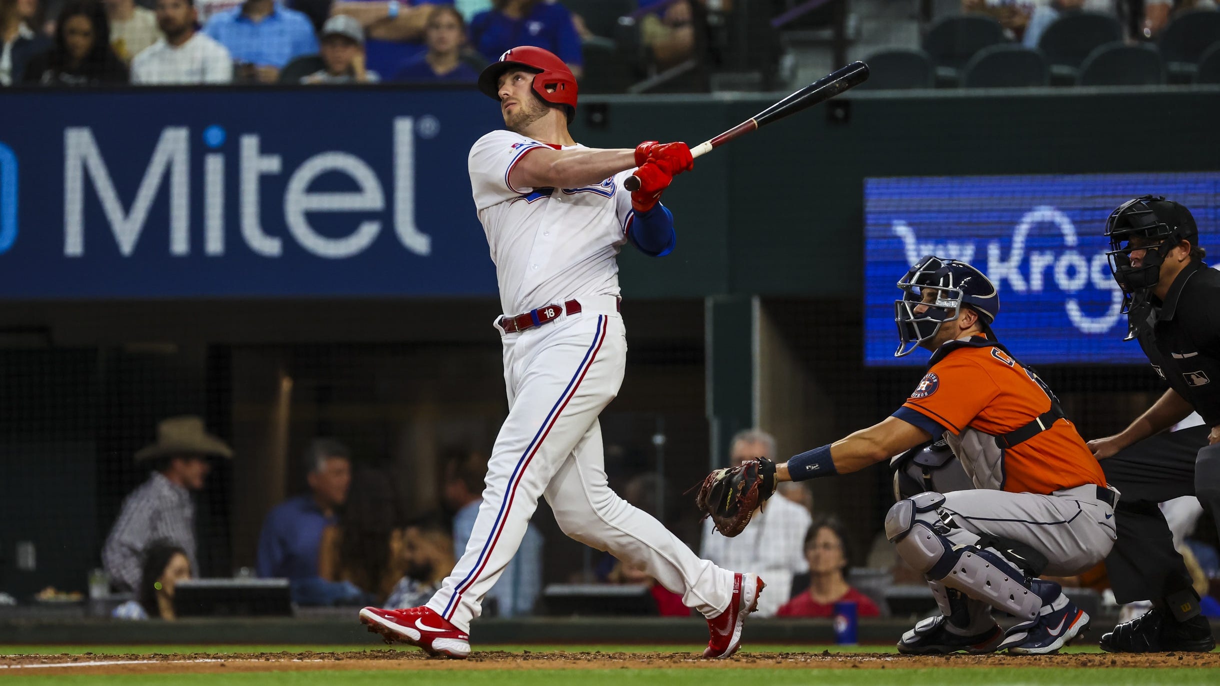 How far away are the Rangers from having a top 10 lineup in MLB?