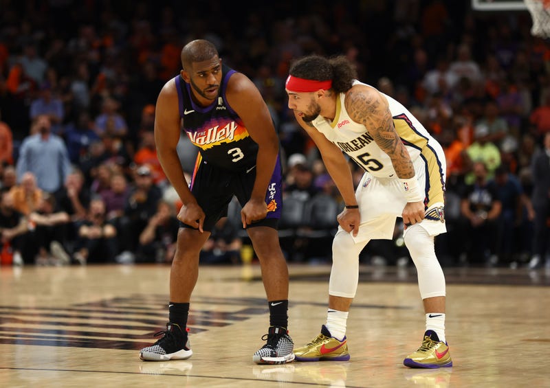 Jose Alvarado and Chris Paul