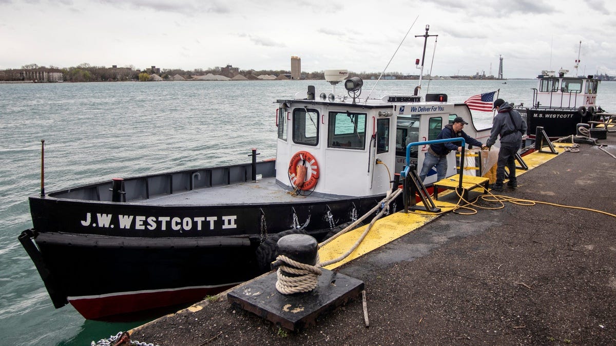 Crew of mail delivery boat J.W. Westcott saves fisherman from Detroit River; their second dramatic rescue this summer