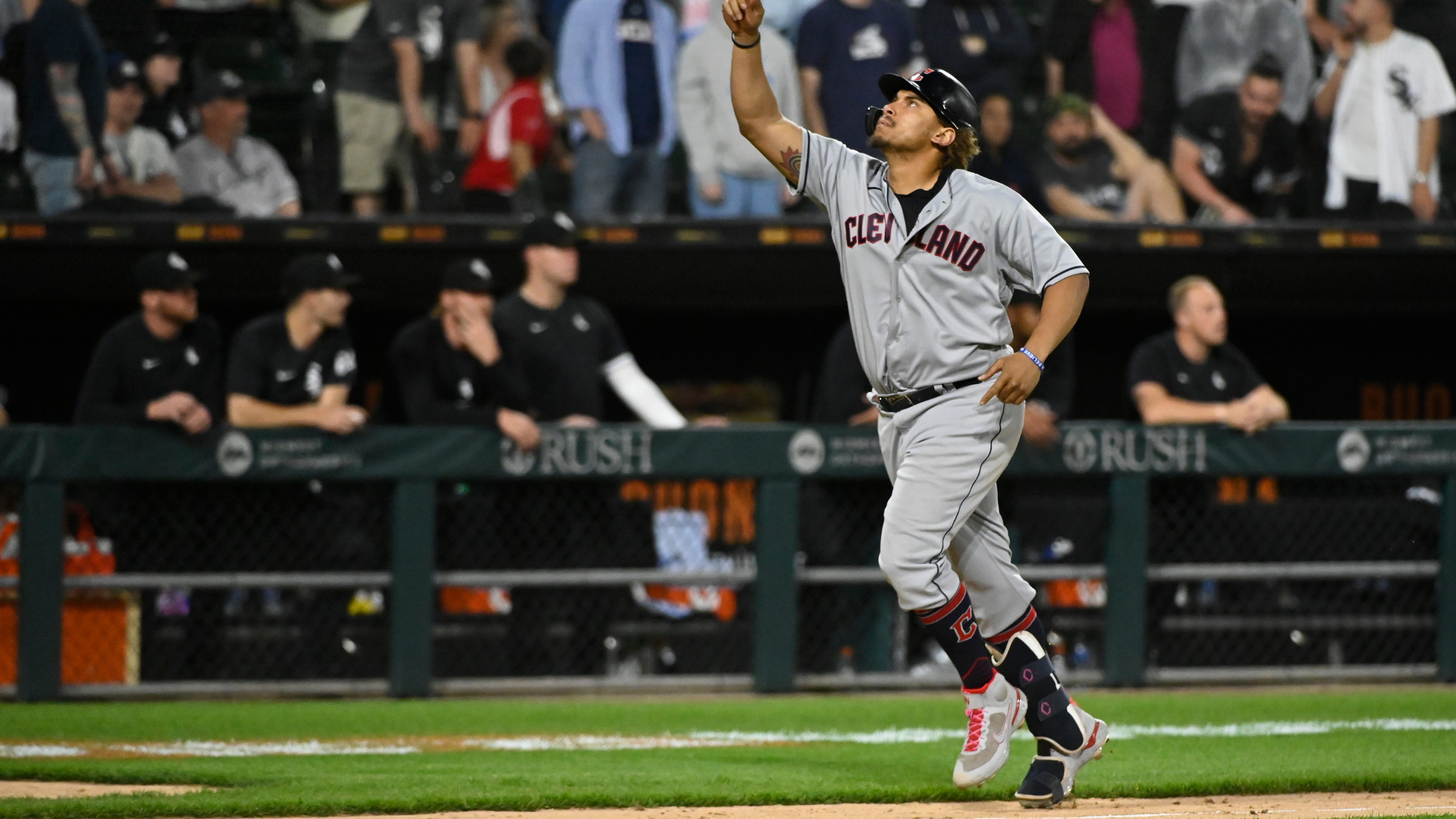 Josh Naylor breaks out with historic RBI binge, epic helmet toss