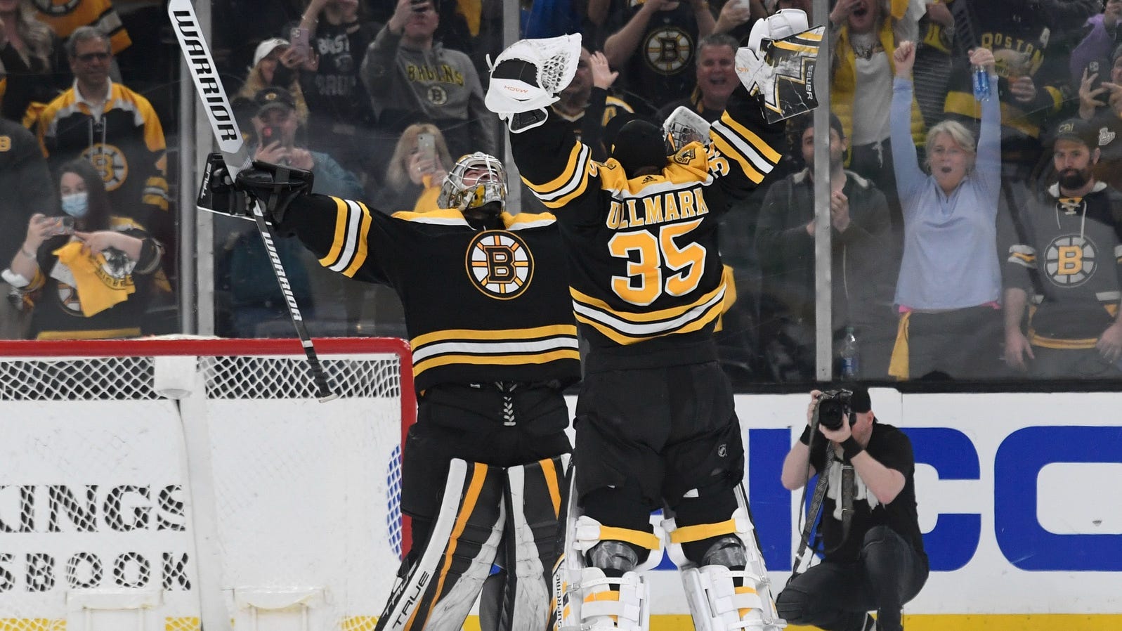 Jeremy Swayman wins his first elimination game, 'can't wait' for another in Game 7