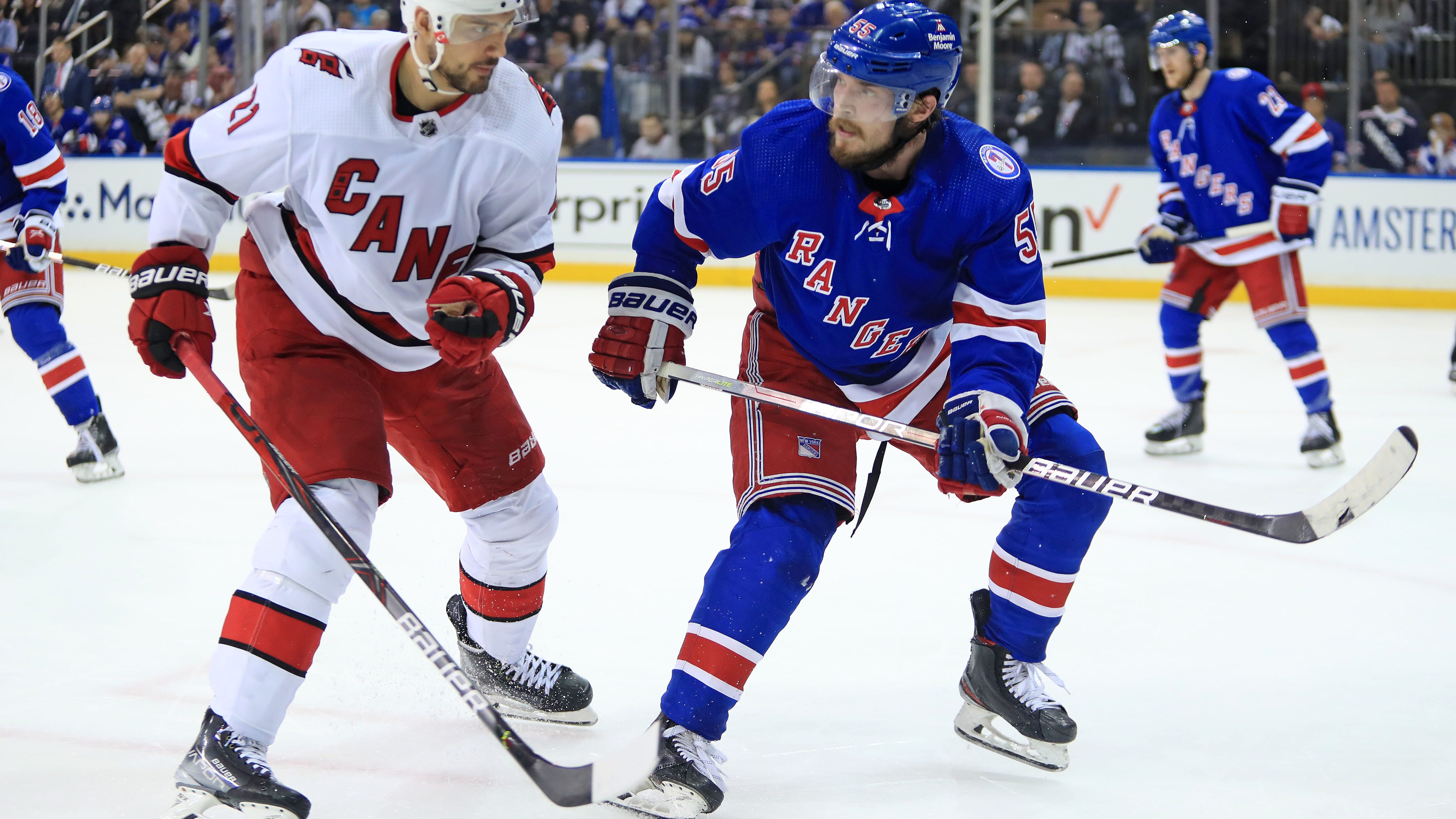 Gerard Gallant upset by Max Domi 'cheap shot' on Ryan Lindgren at end of Game 3
