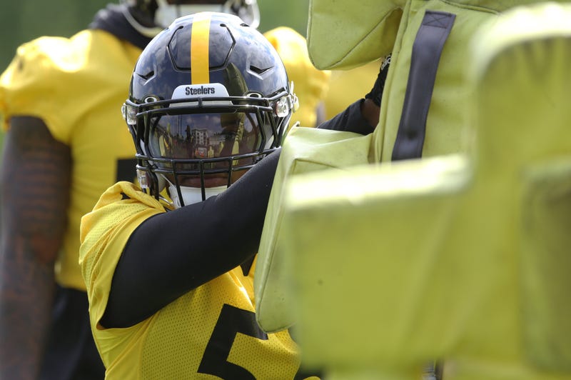 Devin Bush at Steelers OTAs