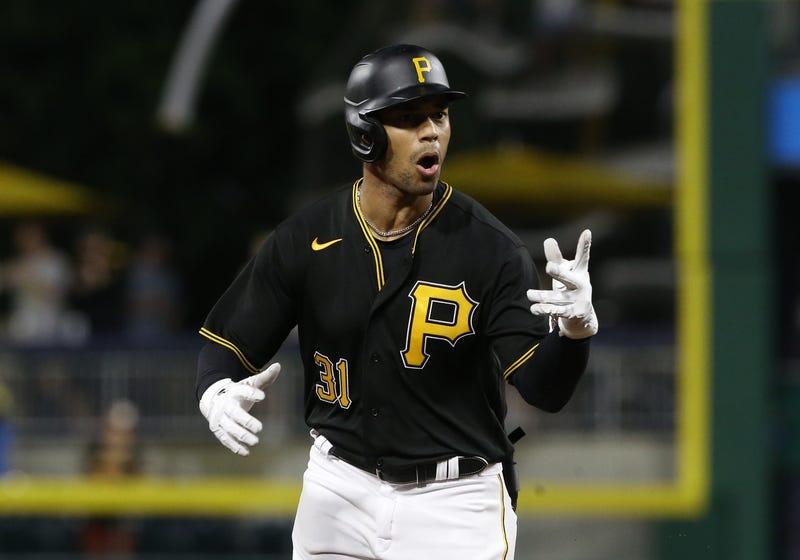 Cal Mitchell celebrates HR