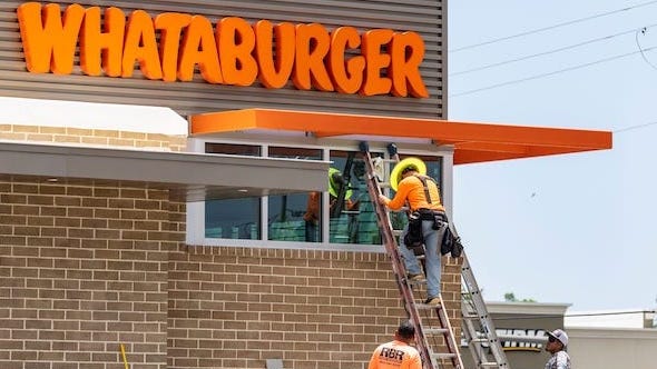 Man in stolen ambulance plows into a Whataburger drive-thru