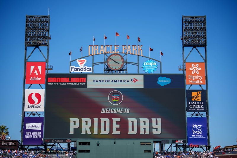 Pride Day at Oracle Park.