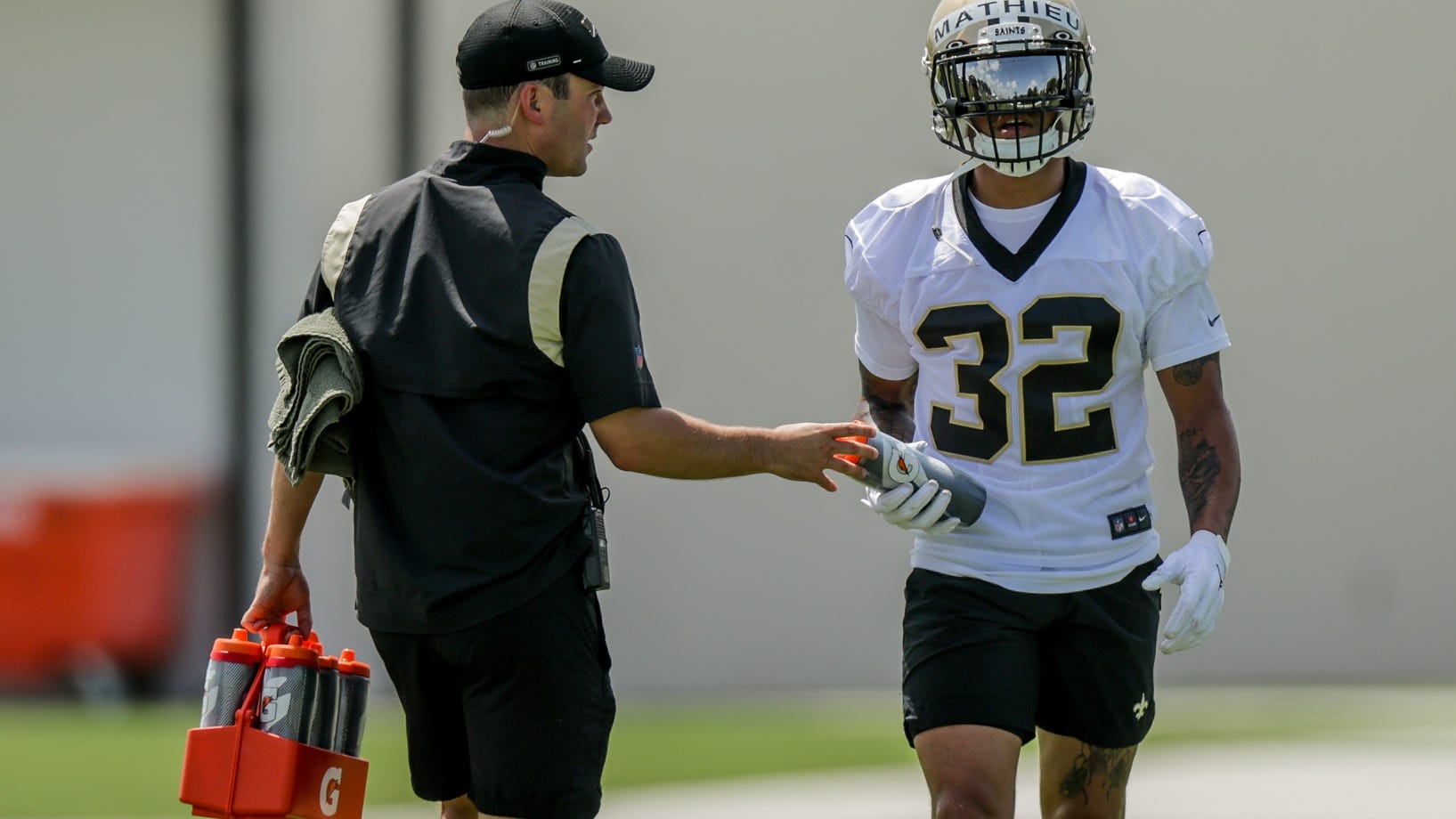 Tyrann Mathieu makes long-awaited Saints training camp debut