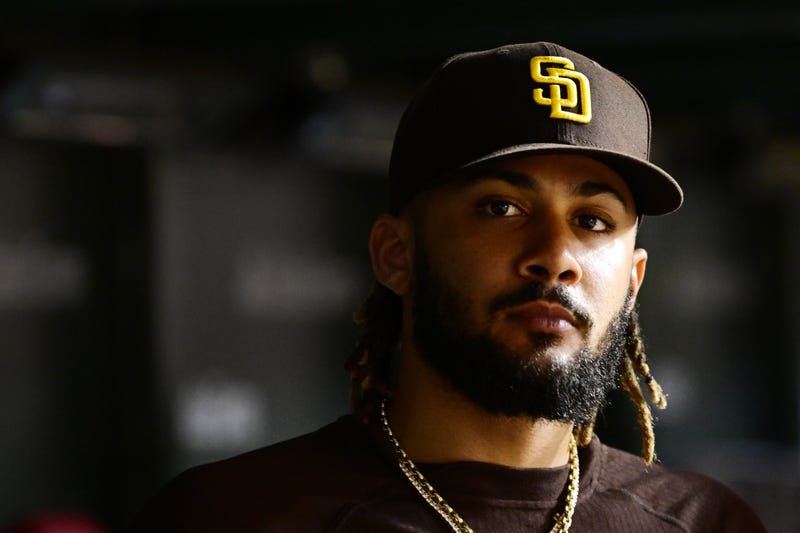 San Diego Padres Fernando Tatis Jr. (23) looks on from the dugout 