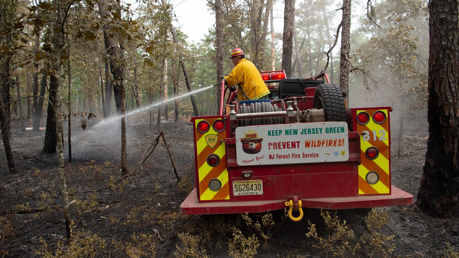 NJ officials think Wharton State Forest fire started from camp fire