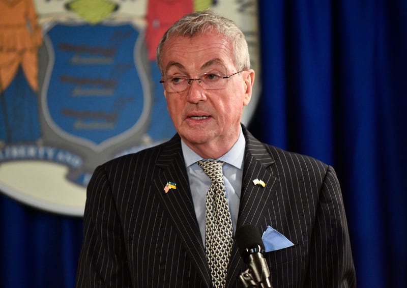 Gov. Phil Murphy at a press conference this summer