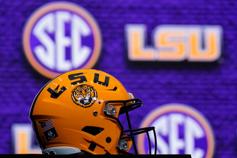 LSU football helmet