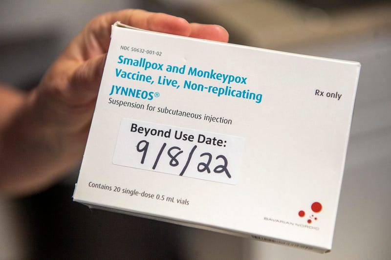 The monkeypox vaccine at the JRI Health state backed monkeypox vaccination site in Framingham, July 25, 2022.