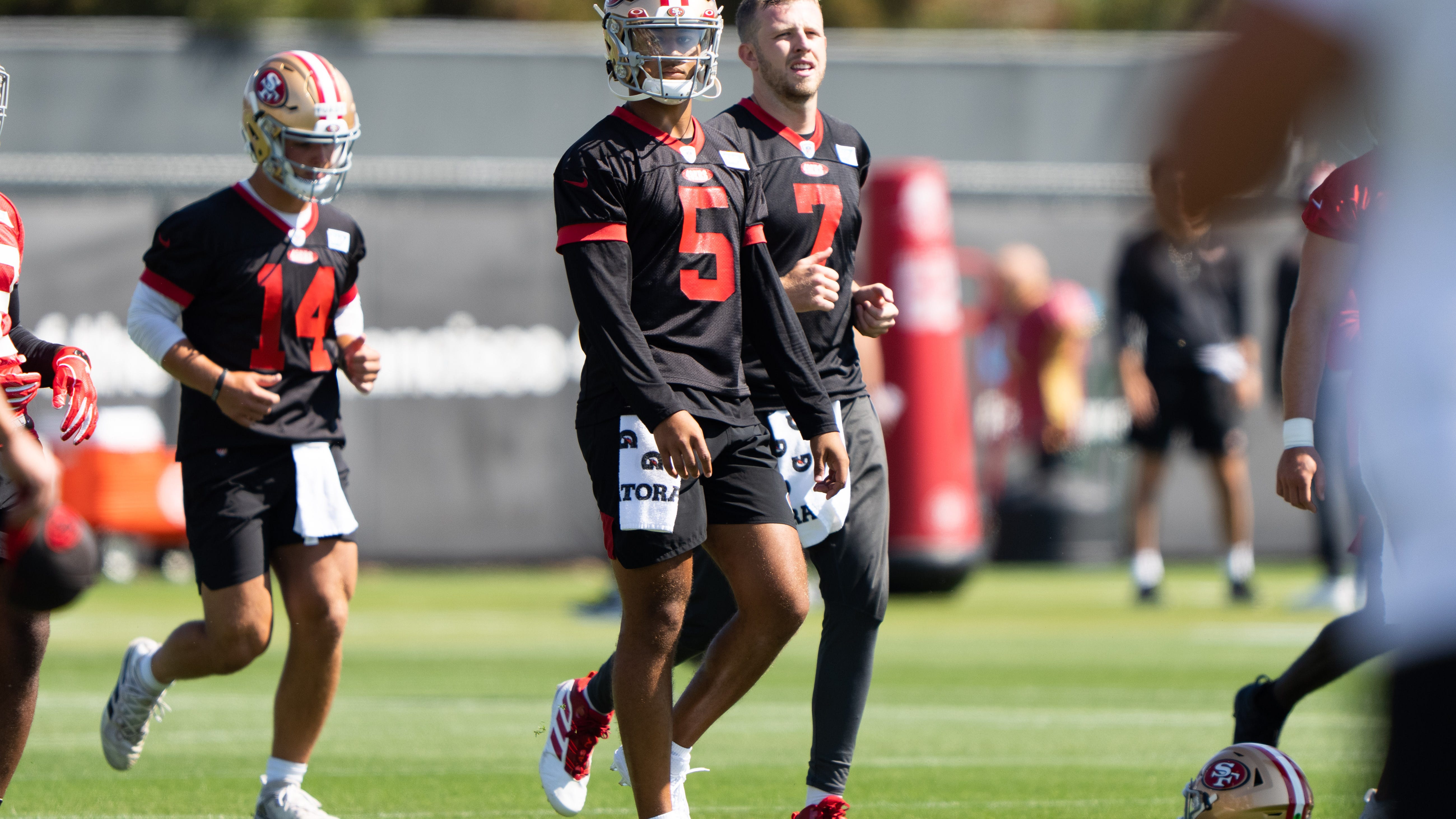 49ers' activity in QB market could show how they feel about Trey Lance, Brock Purdy
