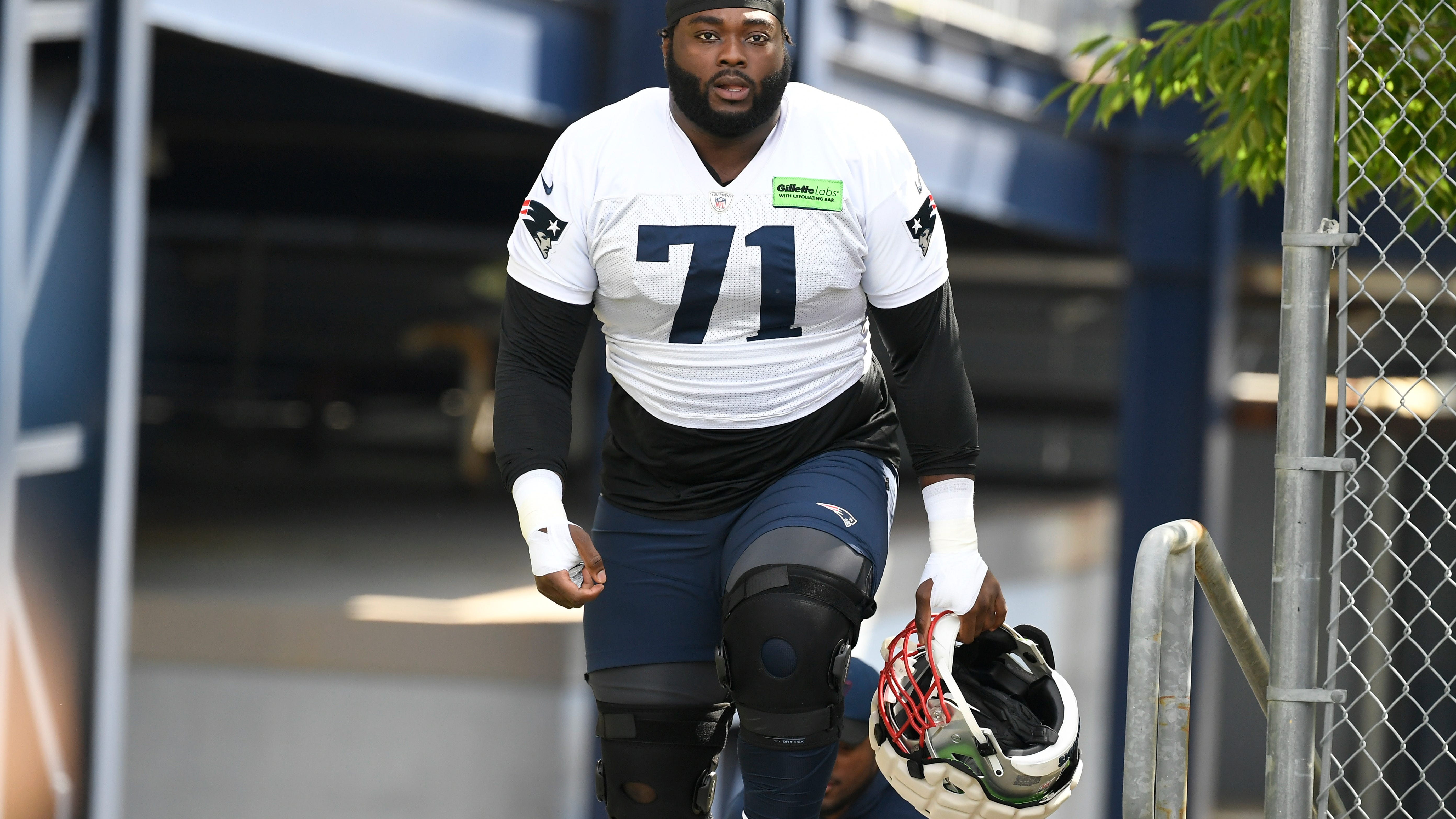 Patriots training camp notebook: A much-needed Mike Onwenu returns in final camp session