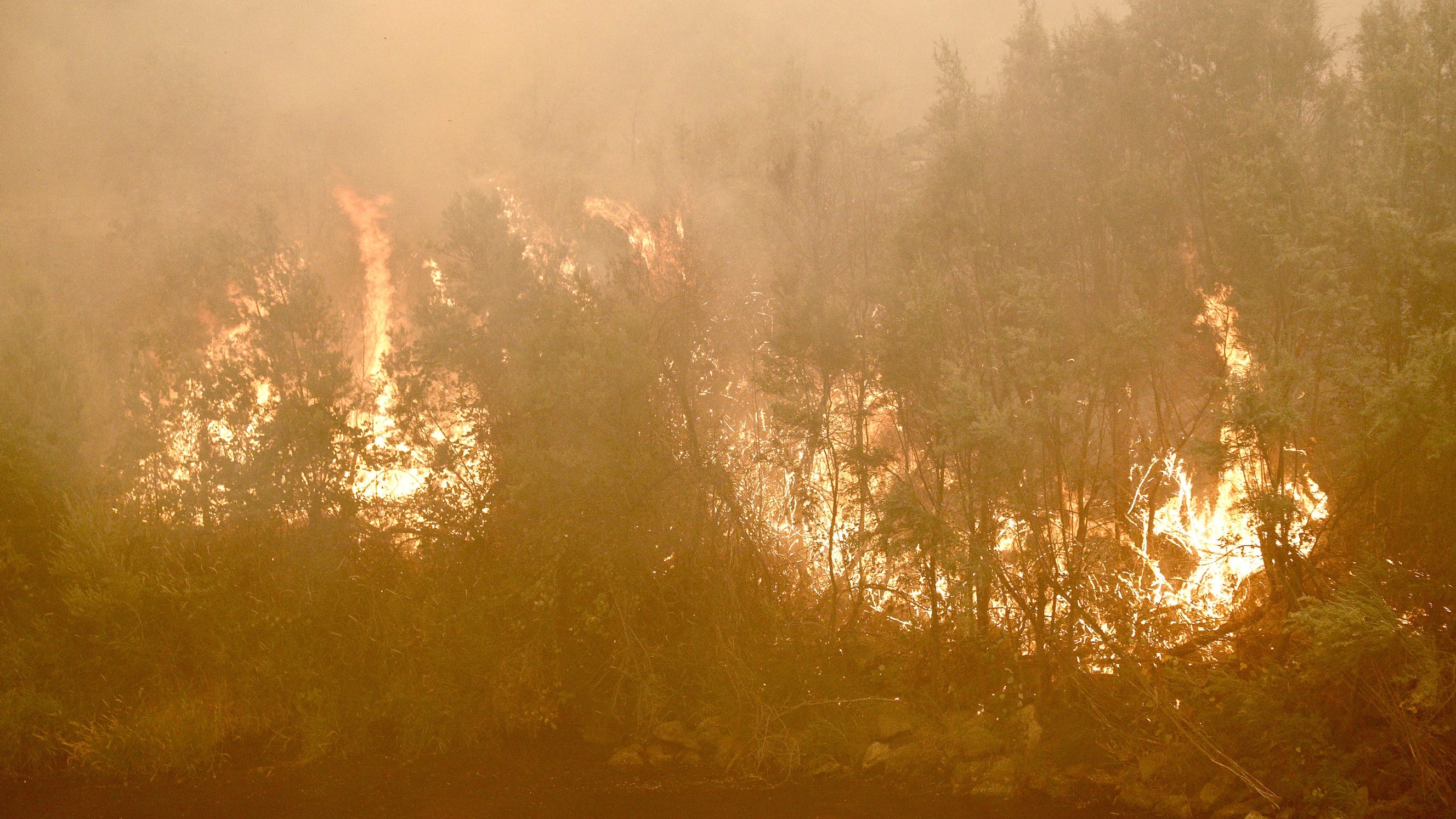 Wildfire scorches 55,000 acres in California