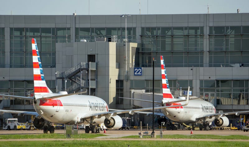 American Airlines planes at Austin-Bergstrom International Airport