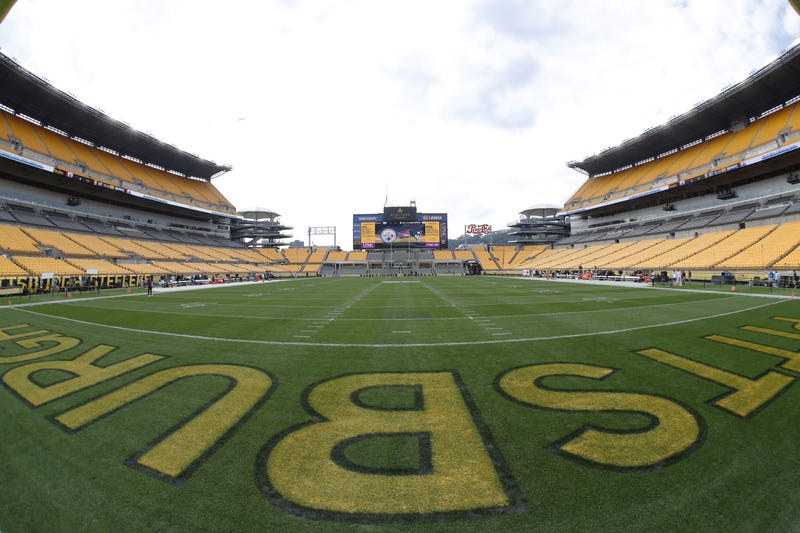 General view of the field before the Pittsburgh Steelers host the New England Patriots at Acrisure Stadium.