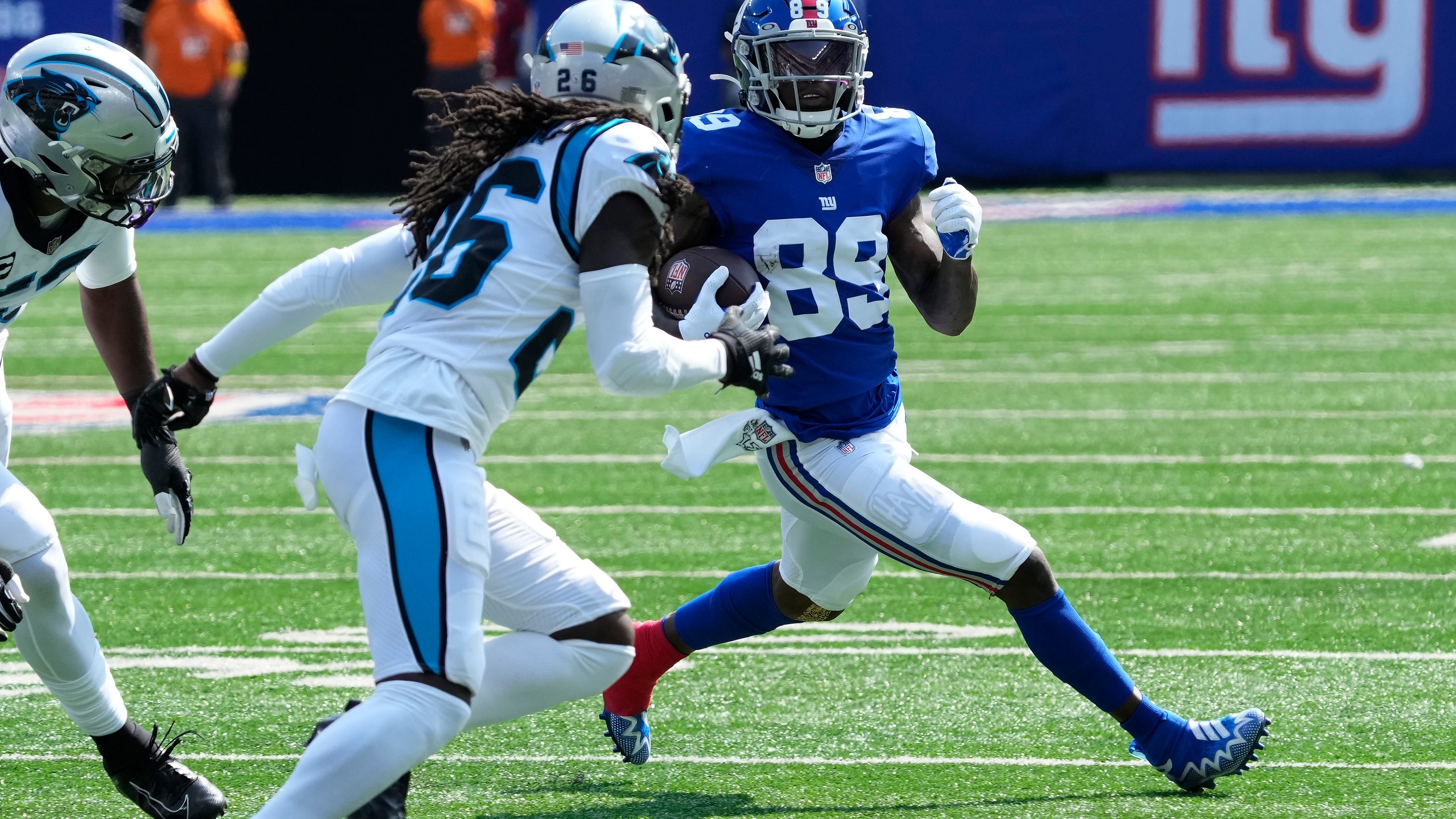 Kadarius Toney out for Giants Sunday after tweaking other hamstring