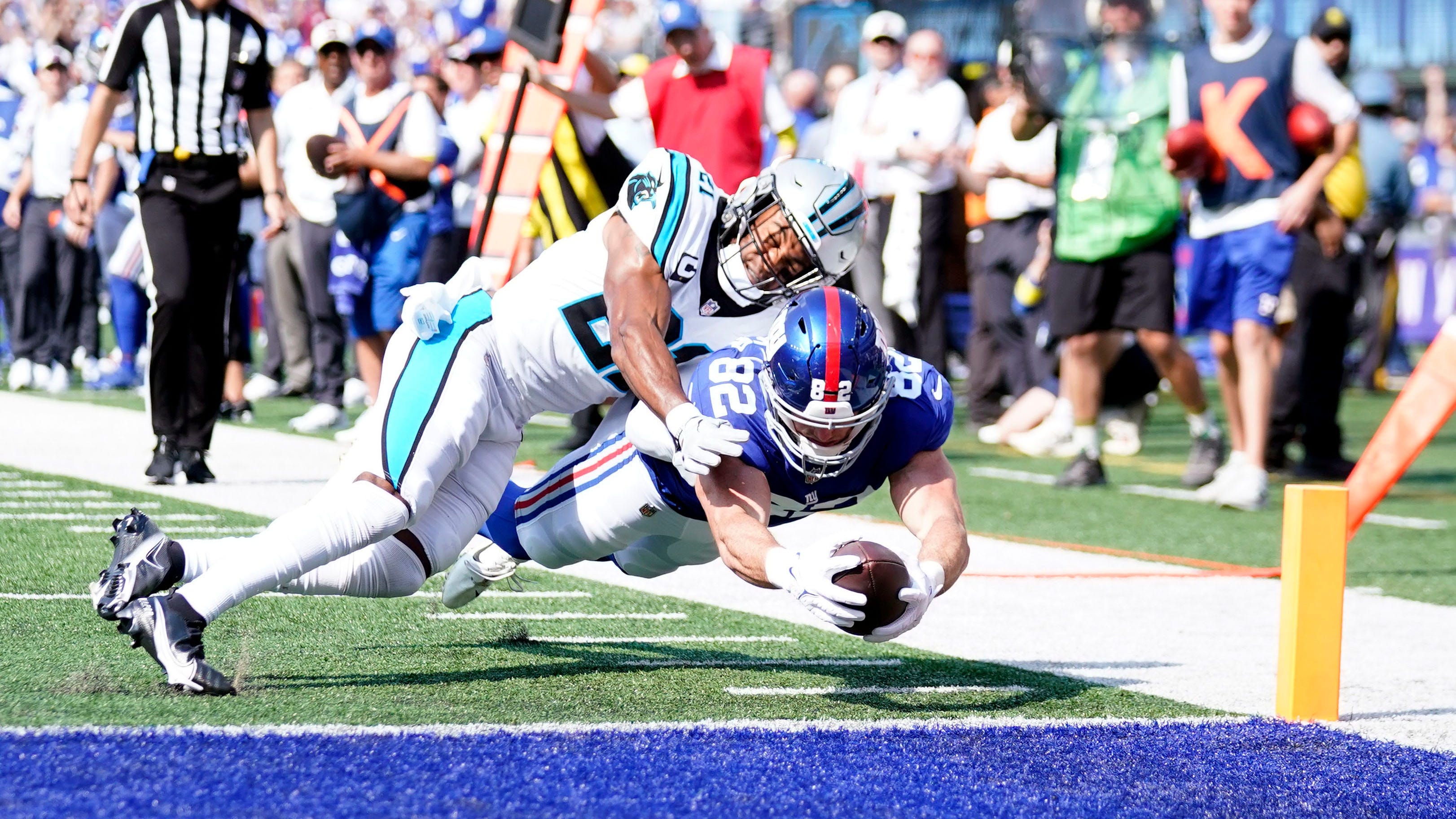 Daniel Bellinger on first NFL catch, TD: 'I knew I had to get to the end zone'
