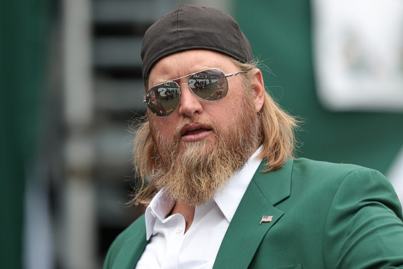 Sep 25, 2022; East Rutherford, New Jersey, USA; Retired New York Jets center Nick Mangold looks on before the game against the Cincinnati Bengals at MetLife Stadium.
