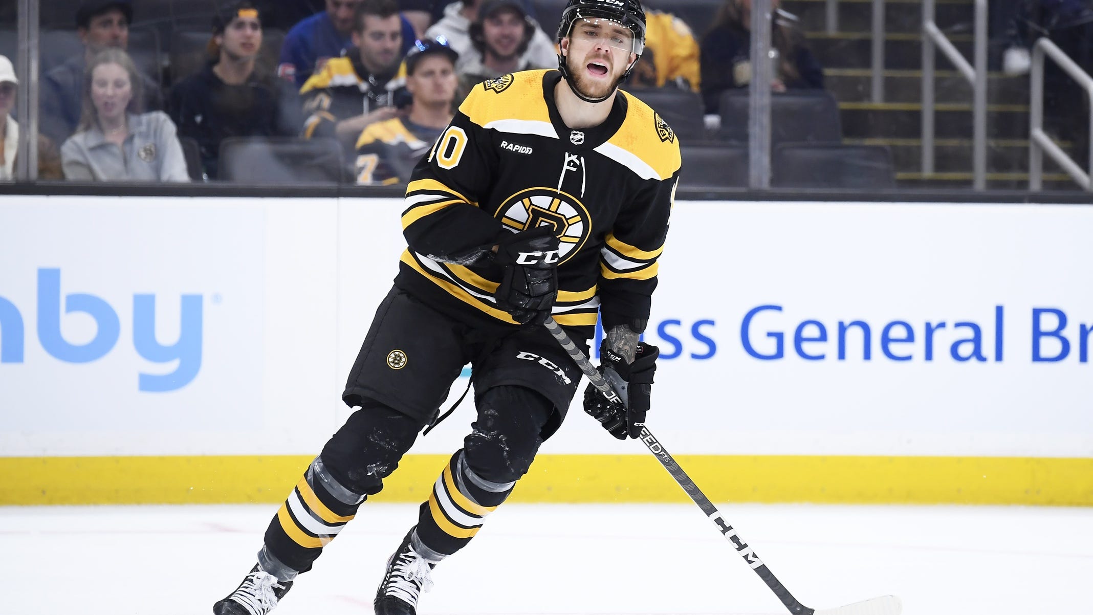 A.J. Greer emerges as Bruins’ preseason hero, and possibly more