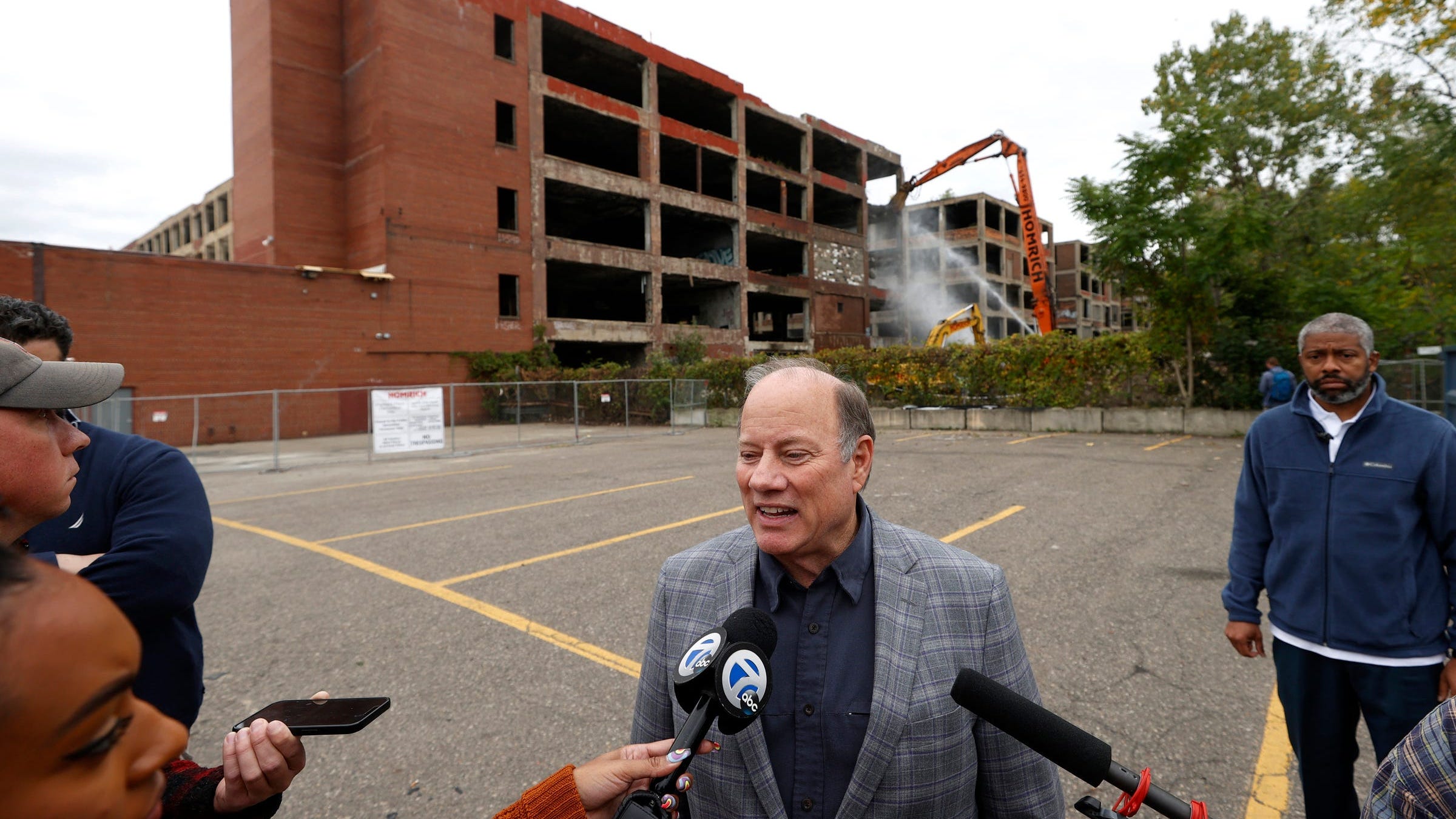 Demolition begins at Detroit's abandoned Packard Plant, a longtime eyesore for the city