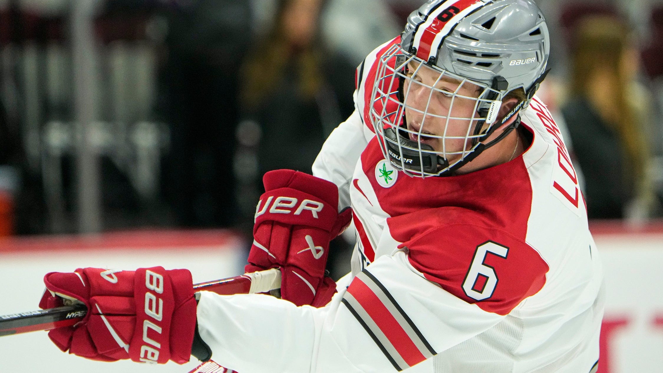 Mason Lohrei drawing inspiration from Stanley Cup champs as he aims to make Bruins