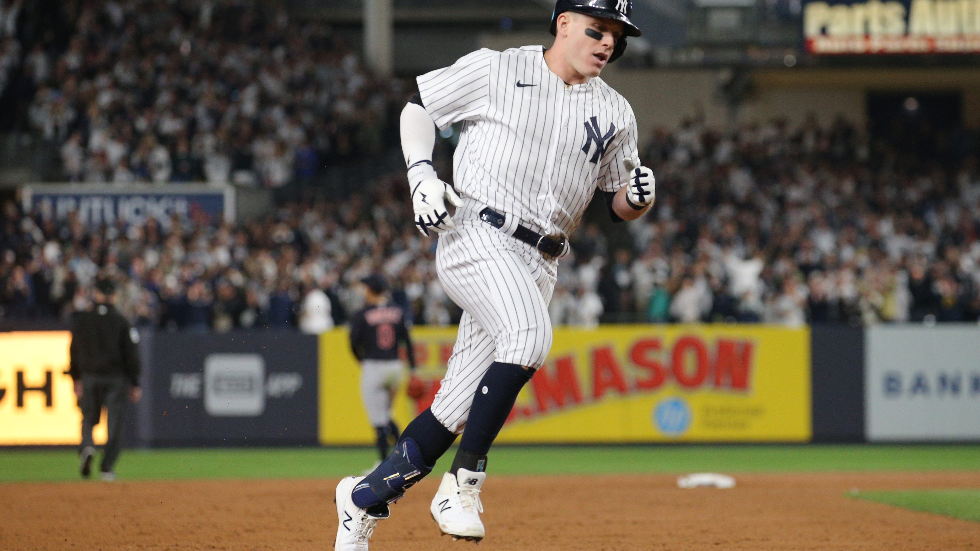 Harrison Bader couldn't hide the emotion around his first home run as a Yankee