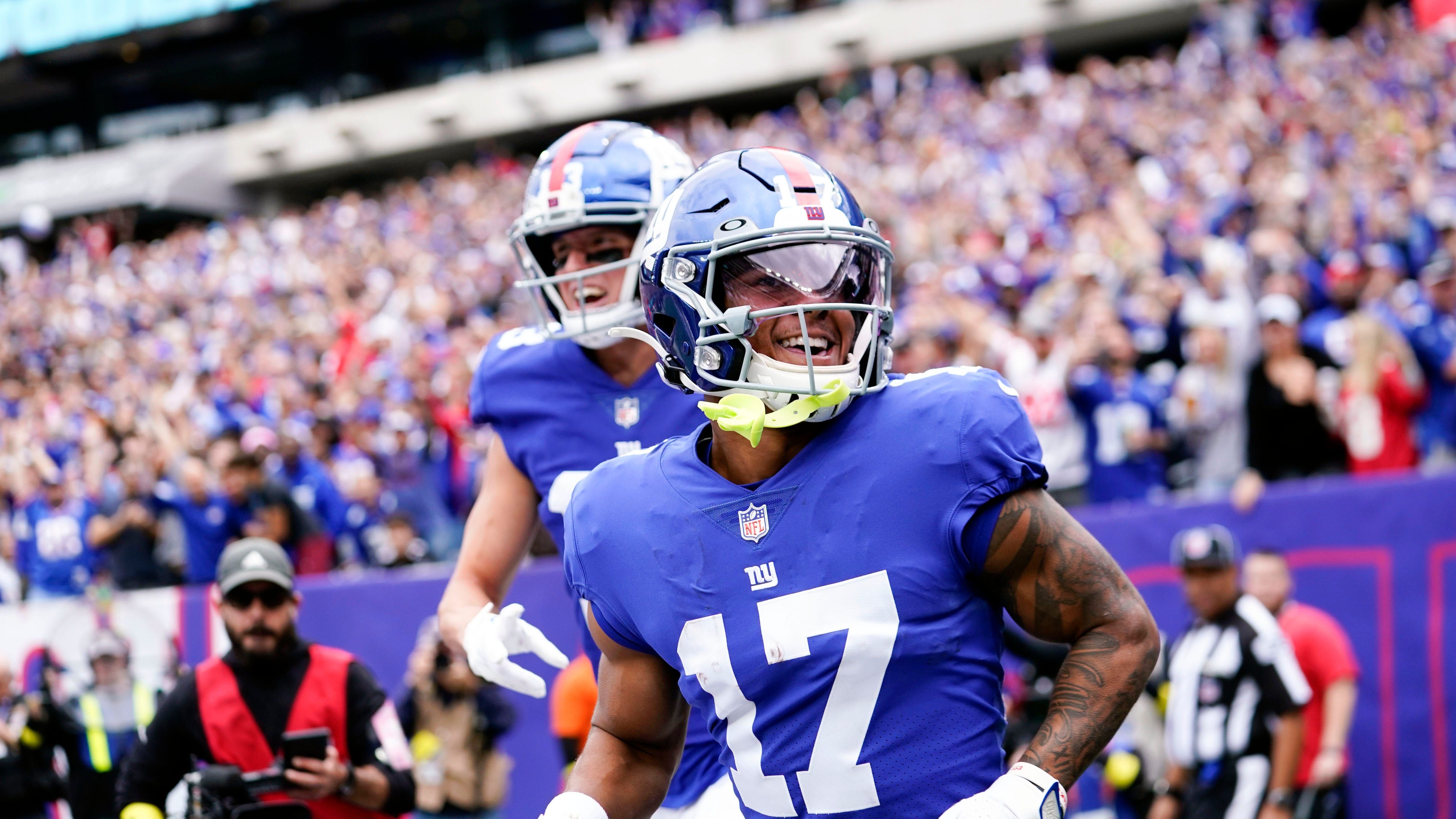 Wan'Dale Robinson on first full NFL game, TD: 'To see it all come to life is pretty special'