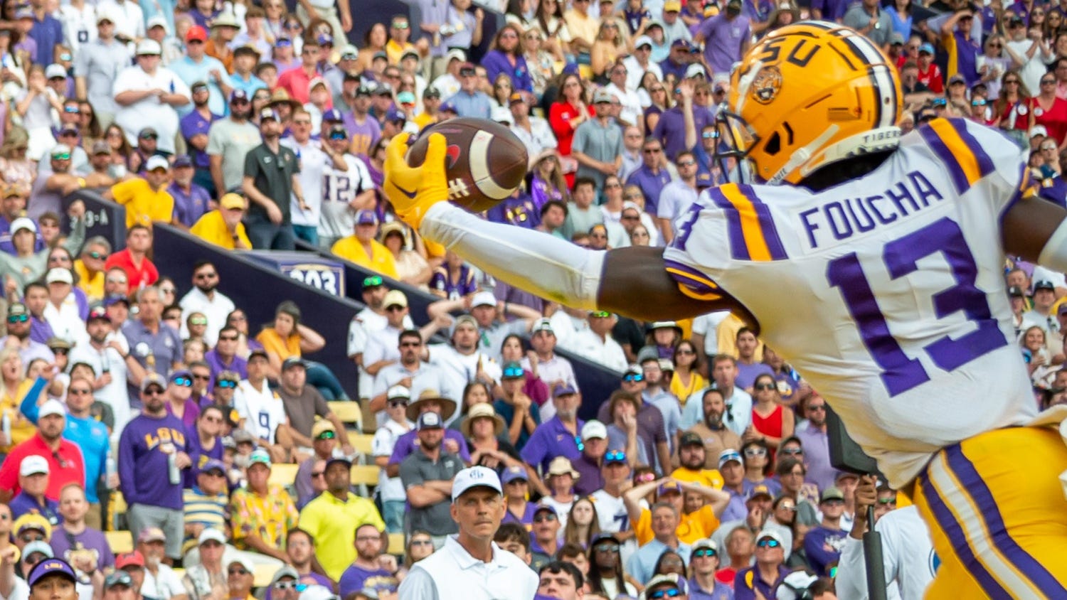 LSU-Ole Miss was still up for grabs, then Joe Foucha snagged it with one hand