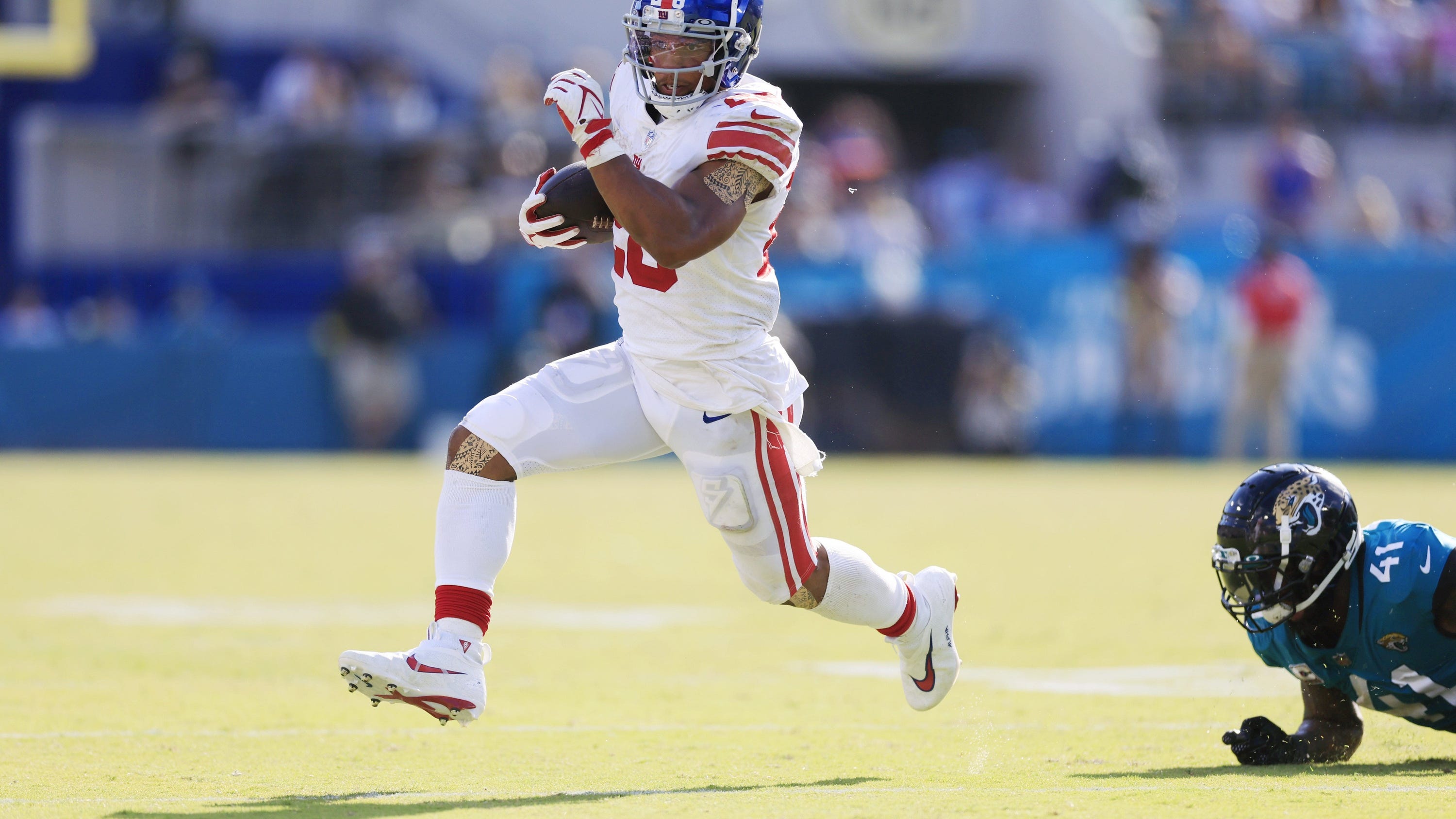 Texans continue run through gauntlet of tough running backs, Saquon Barkley’s next man up