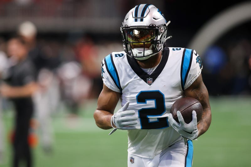 Oct 30, 2022; Atlanta, Georgia, USA; Carolina Panthers wide receiver DJ Moore (2) prepares for a game against the Atlanta Falcons at Mercedes-Benz Stadium.