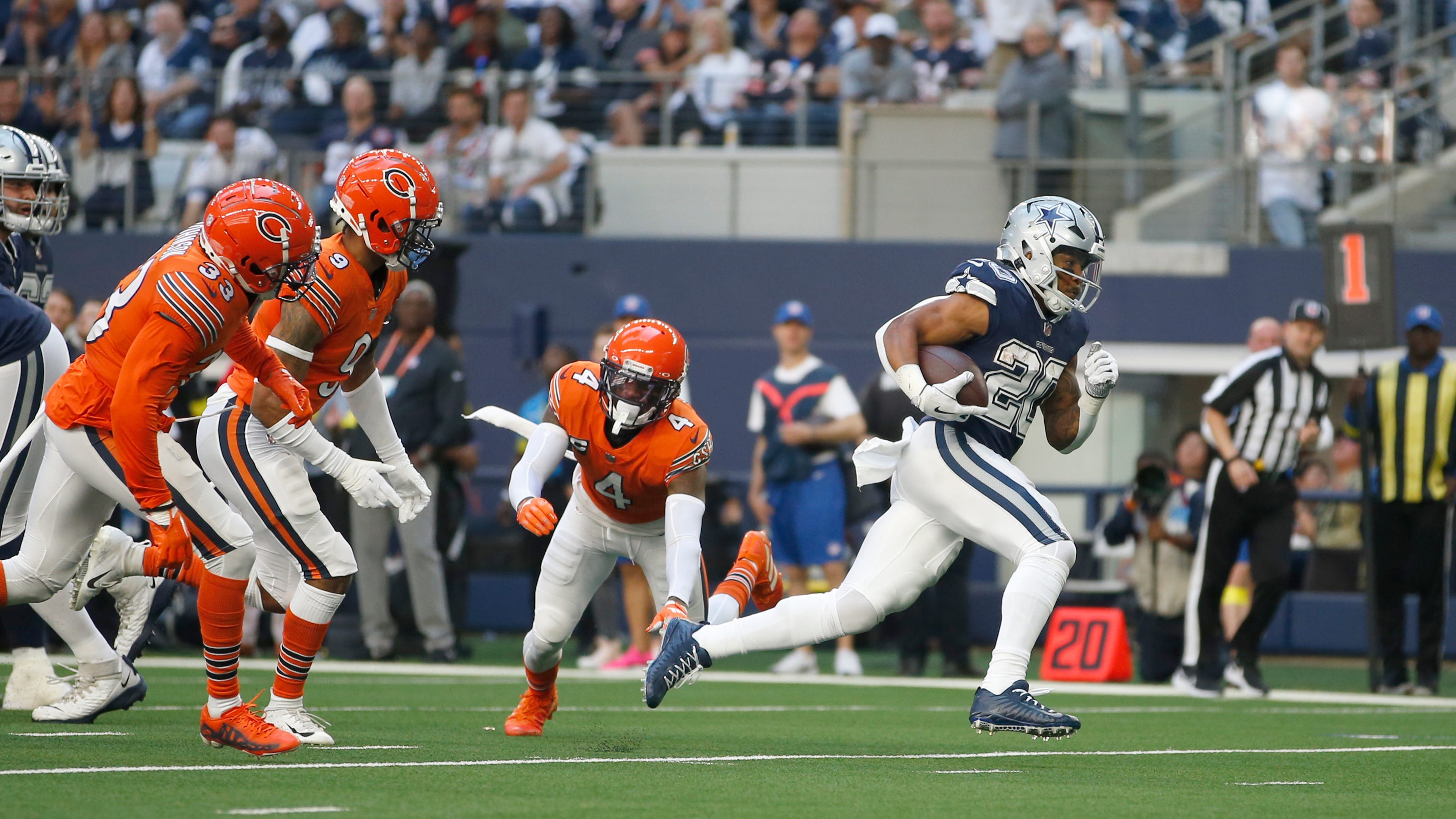 Love of the Star: Tony Pollard’s hat trick helps Cowboys win big against the Bears