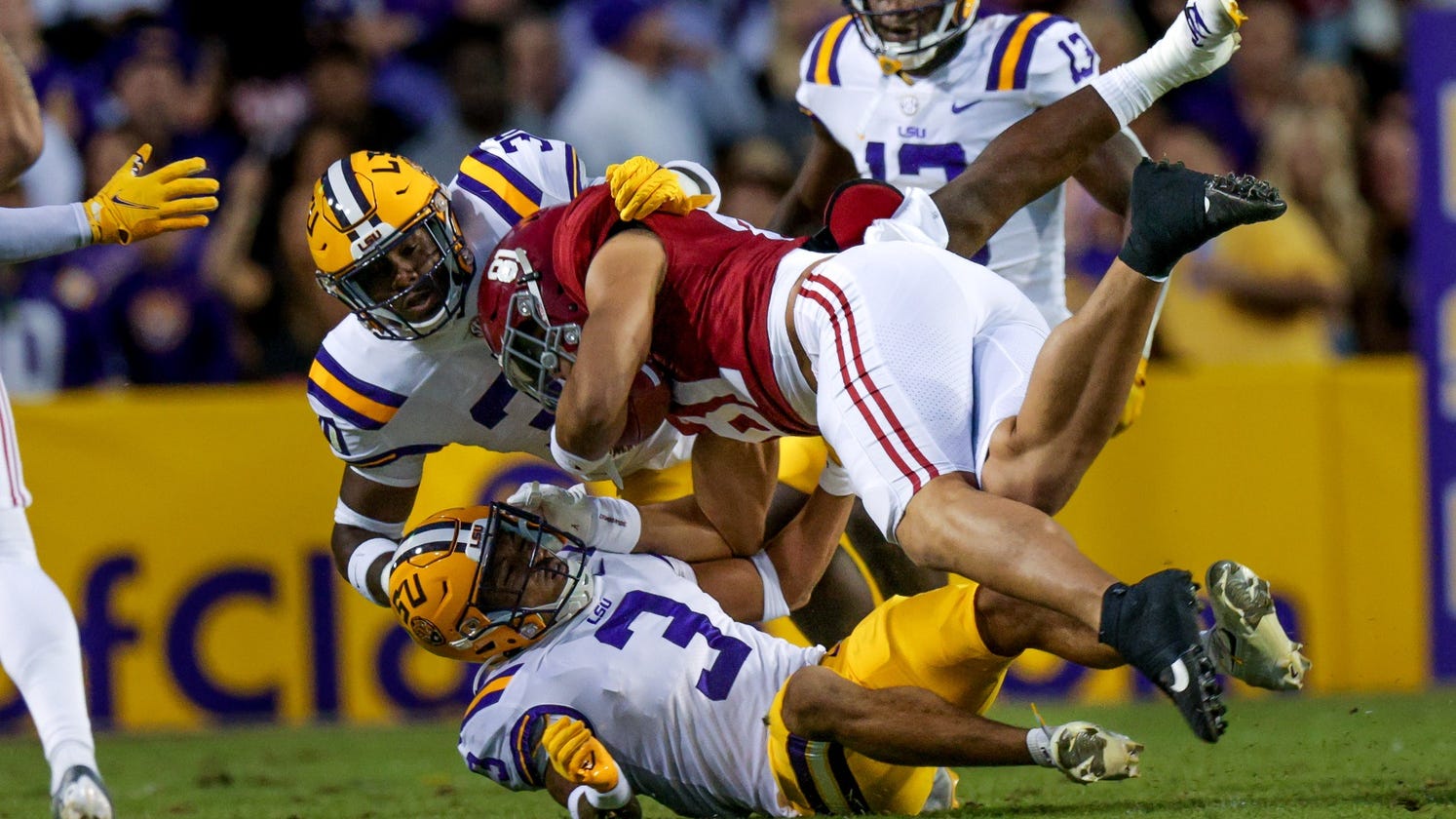 Watch: LSU fumble recovery vs Alabama gets overturned on bizarre call