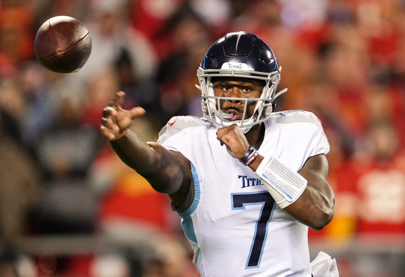 Malik Willis throwing v Kansas City