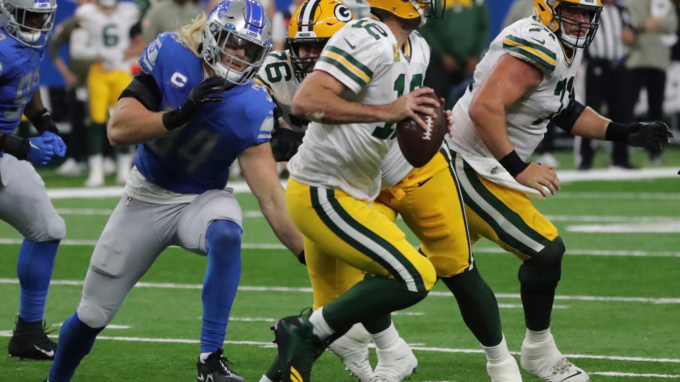 Broaddus scouts the Green Bay Packers