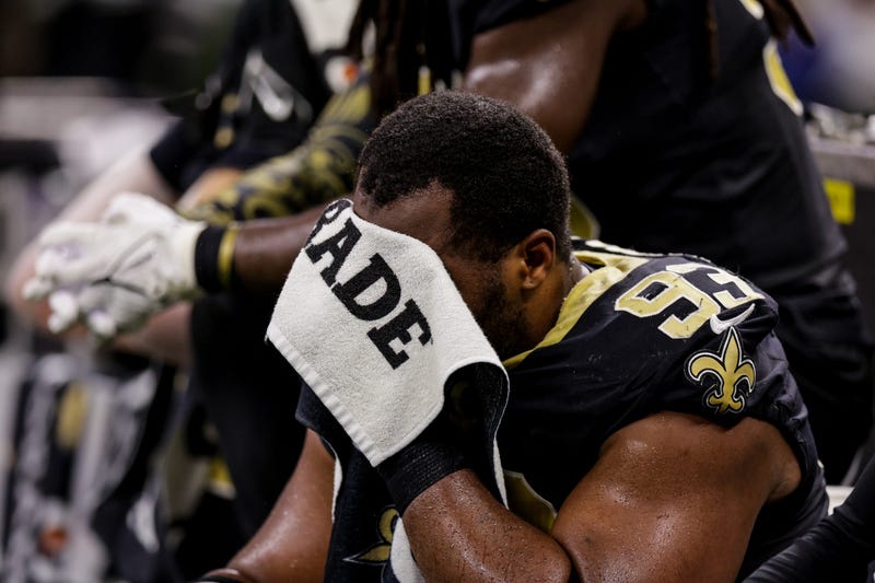 Saints defensive tackle David Onyemata during the loss