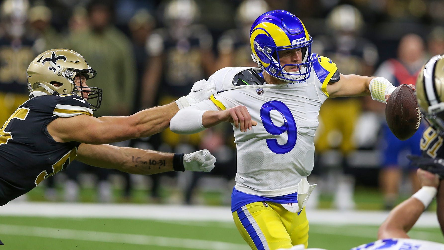 Hebert: The key in Saints-Rams? Get after Matthew Stafford